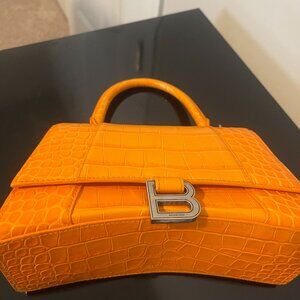 Balenciaga Hourglass Small Handbag Orange